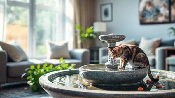 Top fontaines d'eau pour améliorer l'hydratation de votre chat